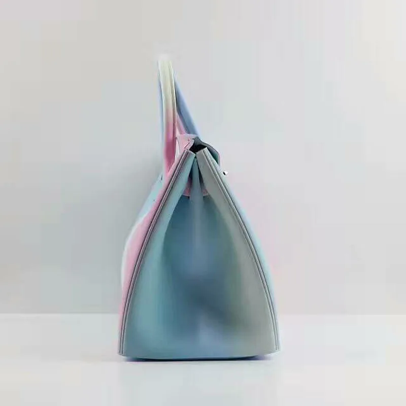 Jellyooy цветная яркая полоса 30 см большие размеры роскошные сумки женские для