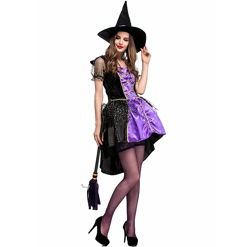 Женский Crafty Vixen злой костюм ведьмы на Хеллоуин сексуальное Spellcaster классическое