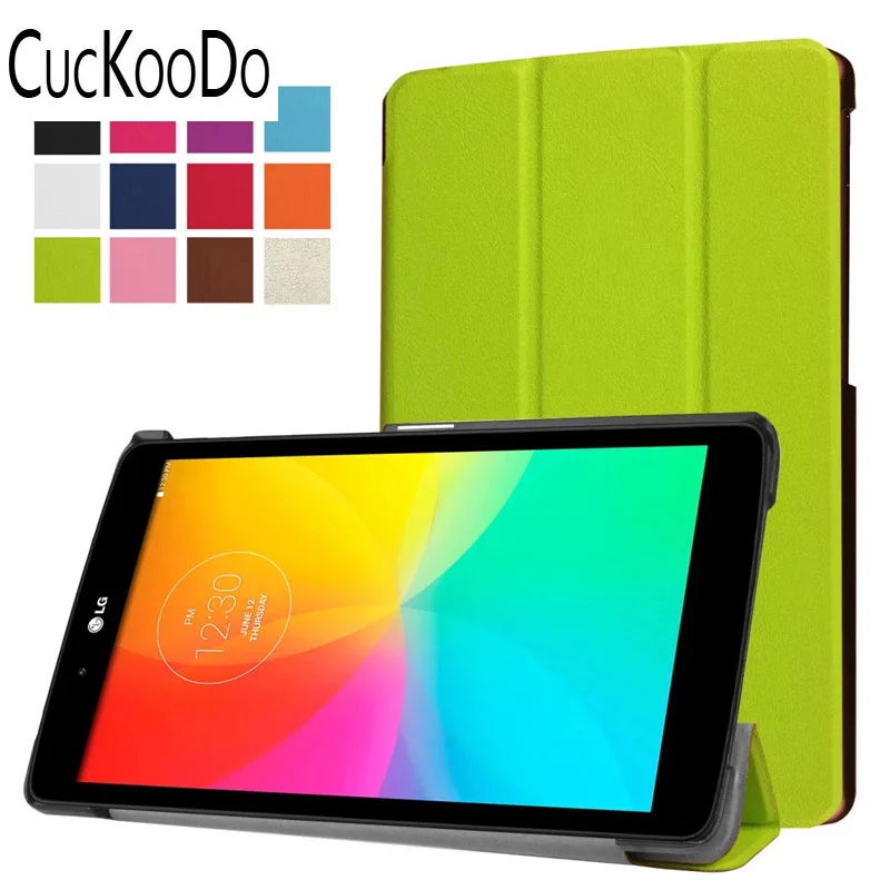 Кожаный чехол книжка CucKooDo для LG G Pad X 8 0 (T Mobile V521WG)/G III V525 дюймовый планшет|smart case|smart