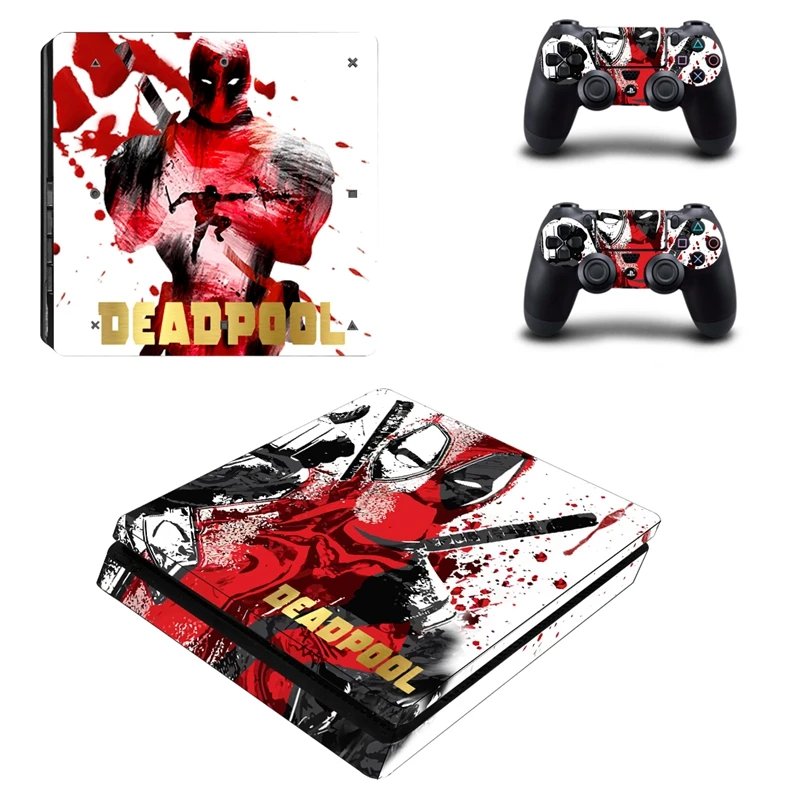 Наклейка в стиле Дэдпул для Playstation 4 Slim PS4 консоль наклейки s и 2 контроллера|cover
