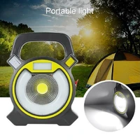 anjoet mobile phone charge 10w cob led portable flashlight outdoor lighting tent light waterproof torch fishing handheld lamp