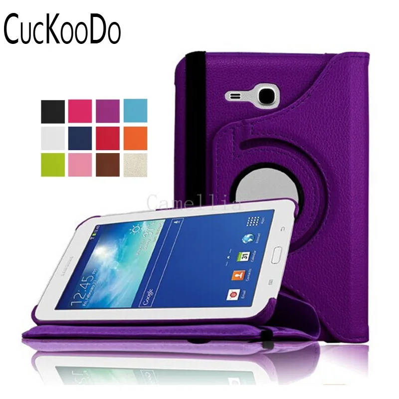 CucKooDo вращающийся на 360 градусов чехол из искусственной кожи для Samsung Galaxy Tab 3 Lite 7 0