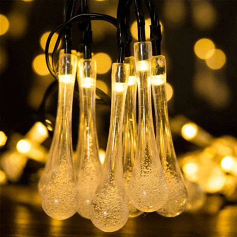 Гирлянда на солнечной батарее 6 м 30 светодиодов режимов|Светодиодные солнечные