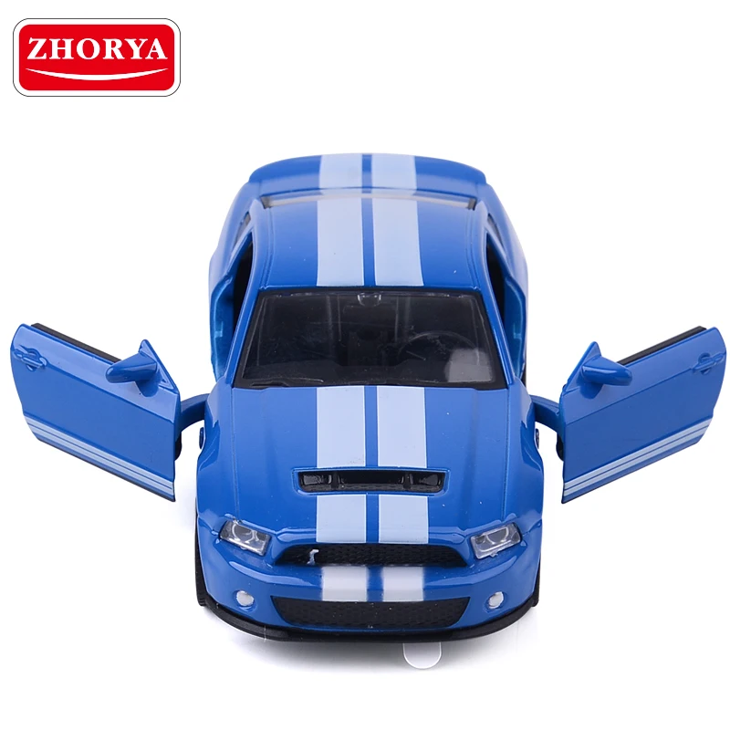 Zhorya 1:32 синий Ford GT500 Высокая симуляция автомобили из литого металла Автомобильная