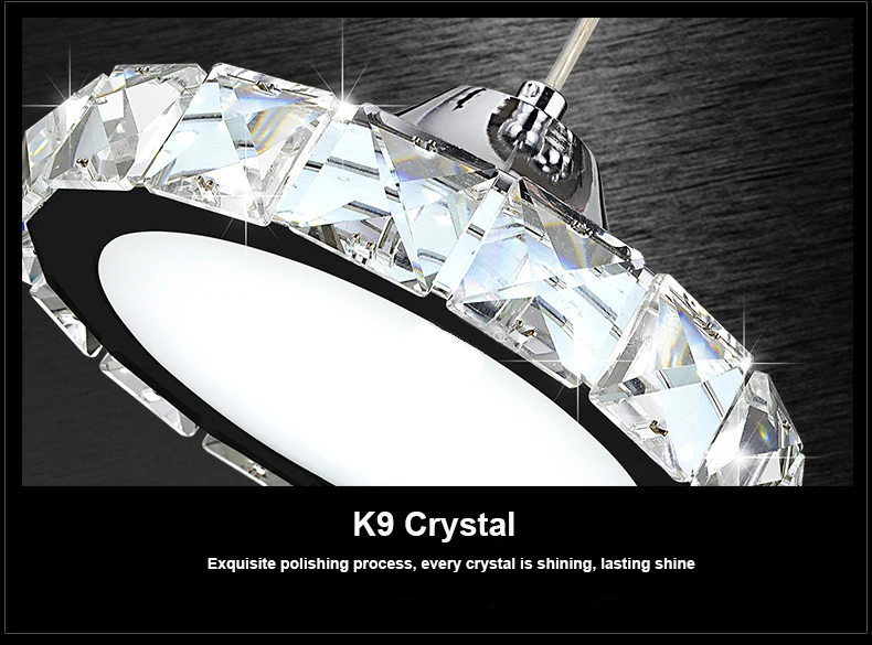 Светодиодный ная хрустальная люстра K9 круглая разные комбинации освещение для
