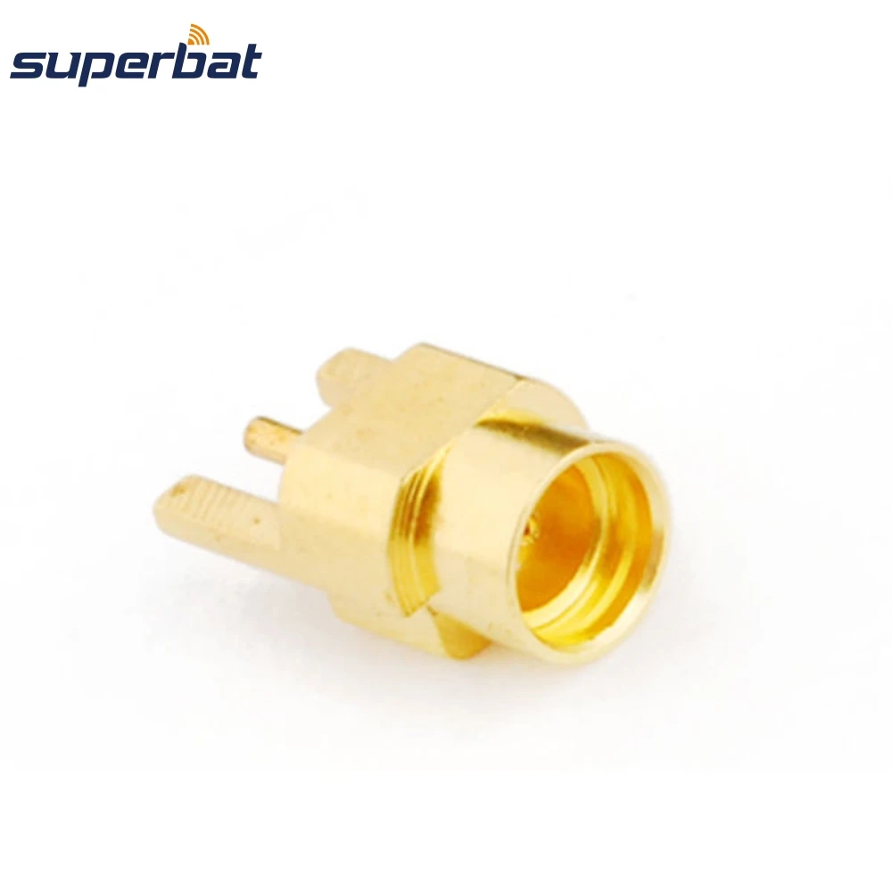 Superbat 10 шт. MMCX Edge монтажный разъем для печатной платы RF коаксиальный с золотым