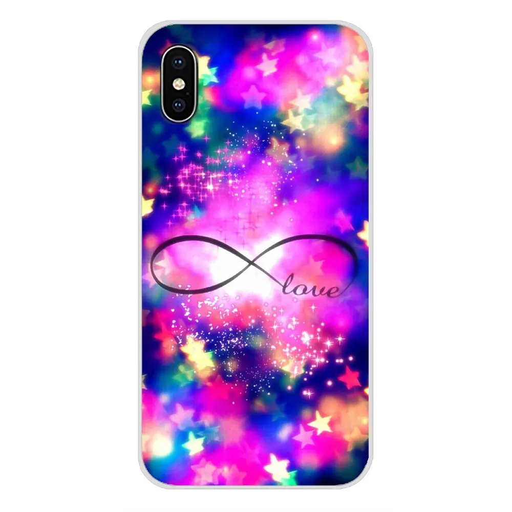 Силиконовый чехол для телефона Love and friendship Infinity Apple iPhone X XR XS MAX 4 4S 5 5S 5C SE 6 6S 7 8 Plus ipod