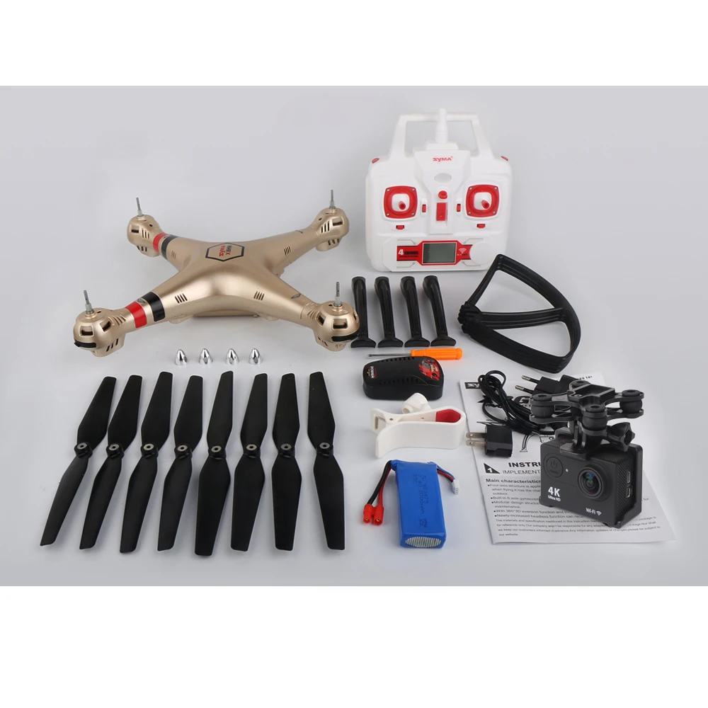 SYMA X8W X8HG X8HW FPV WI FI Радиоуправляемый квадрокоптер Дрон с H9R 4 К/1080 P Камера HD 2 г 4CH 6 оси
