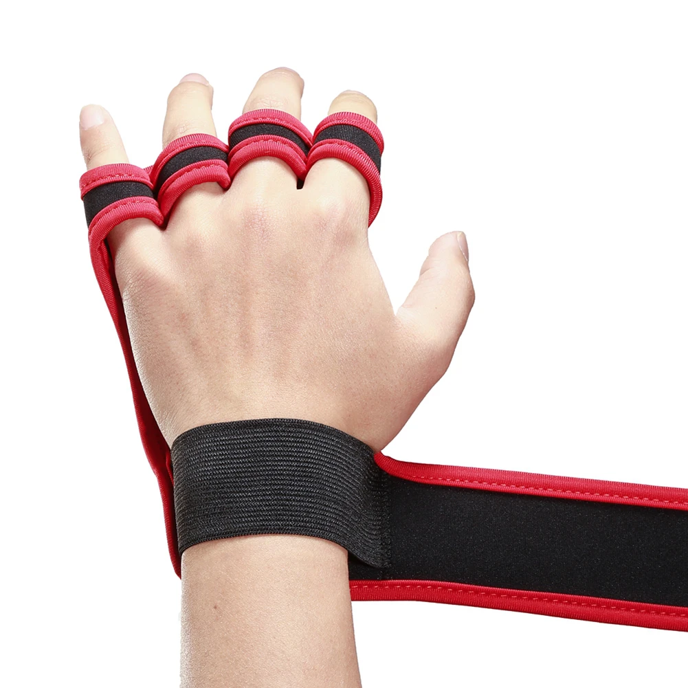 

NEW 2Pcs Unisex Nonslip Weight Lift Fitness Training Hand Palm Grip Protector Gloves