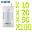 Бесплатная доставка, Высококачественная домашняя охранная сигнализация, 102050100 шт., белый инфракрасный детектор, Беспроводная GSM сигнализация 433 МГц