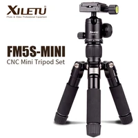 xiletu fm5s mini lightweight alluminum tripod tabletop mini travel stand tripod with 360 degree ball head for digital camera