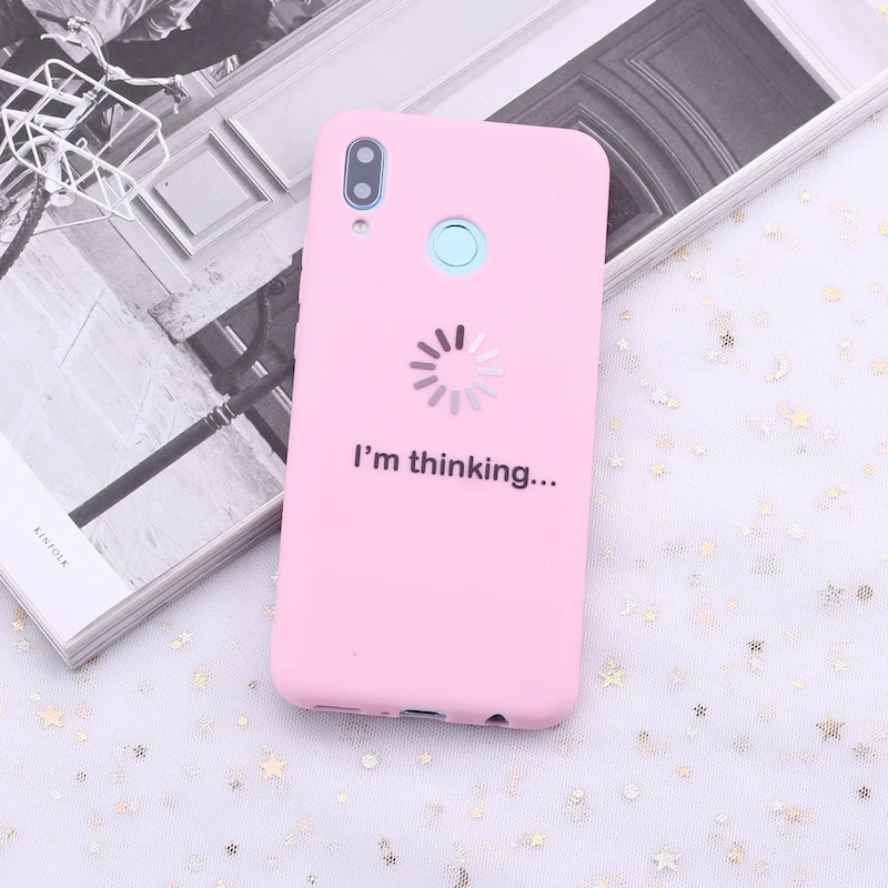 Силиконовый чехол для Xiaomi Mi Redmi Note 5 6 7 8 9 10 lite Pro Plus I am thinking|Бамперы| |