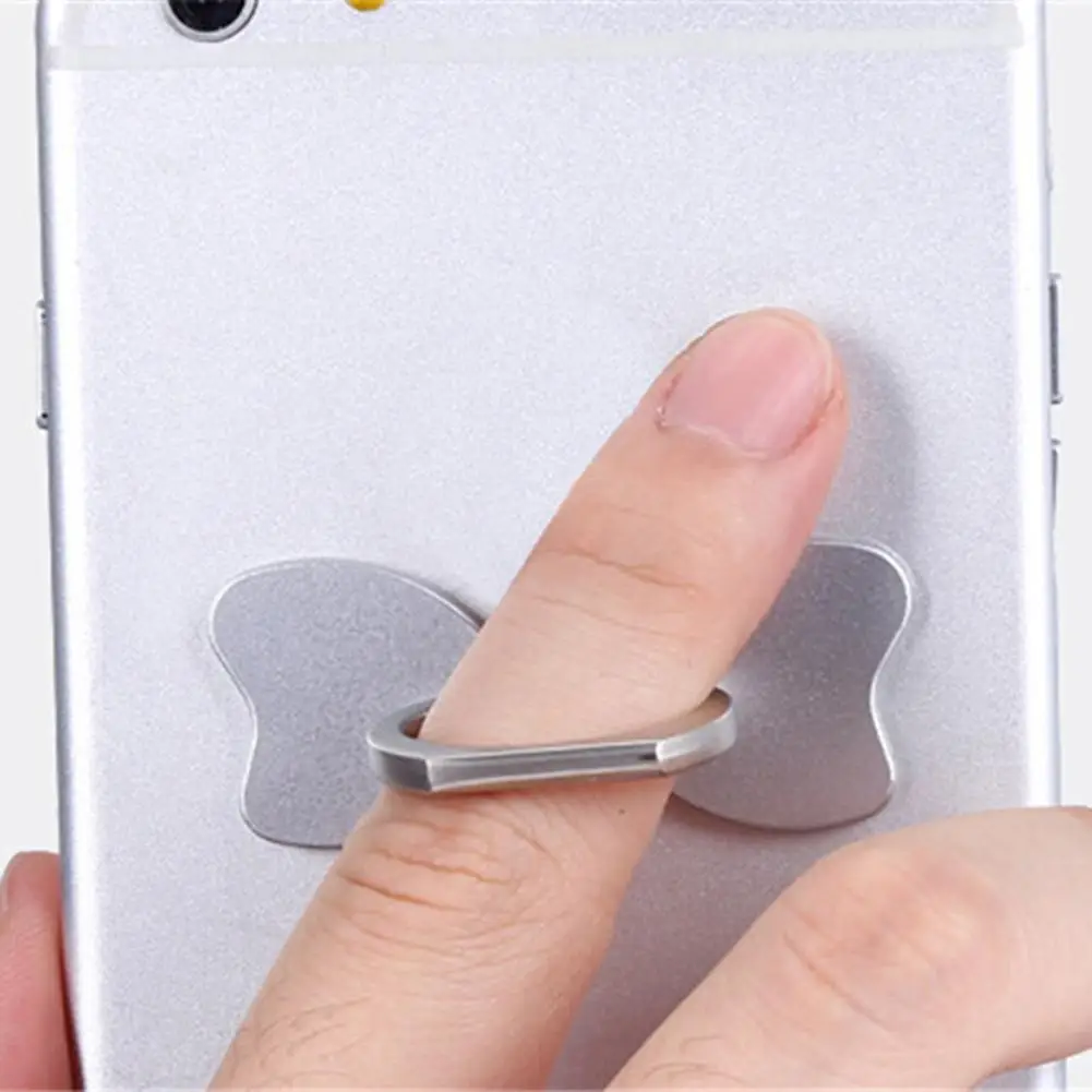 Кольцо держатель для телефона с галстуком бабочкой iPhone X Nokia 7 8 6 Plus металлическая