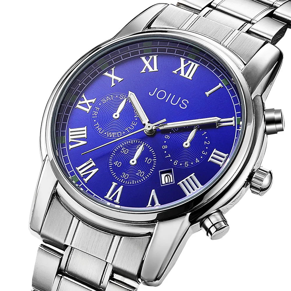 Новинка 2017 года часы Для мужчин Элитный бренд хронограф спортивные