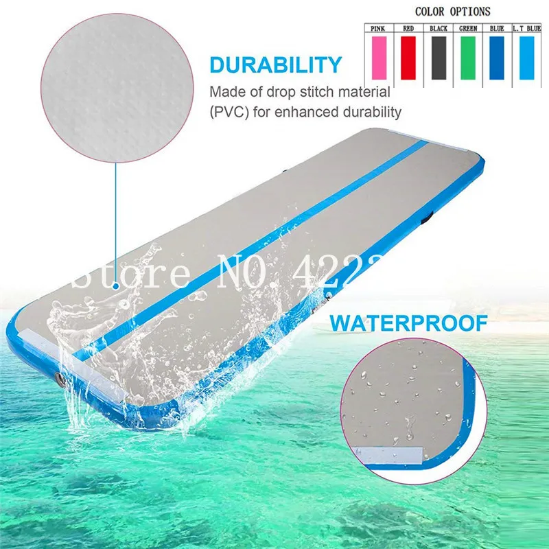 Купить Бесплатная доставка; Кроссовки на воздушной пол гимнастических матов галтовочная воздушный трек 6x1x0,2 м надувной гимнастический коврик воз...