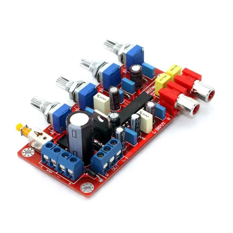 Роскошный усилитель KYYSLB 1000 мкФ 25V AC12V AC15V LM1036 тоновая плата басовая Тройная левая и