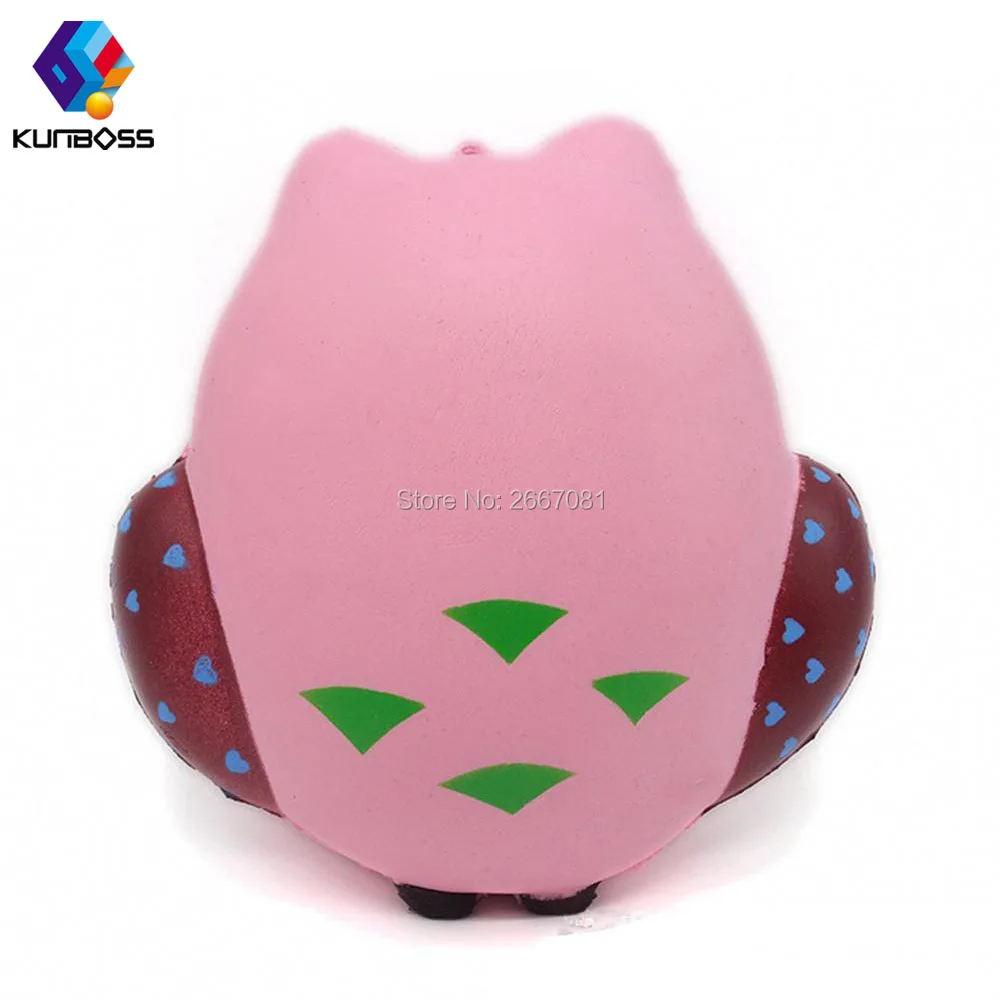2018 Лидер продаж KunBoss мягкими анти-стресс мягкой Squeeze стресса Kawaii Сова замедлить