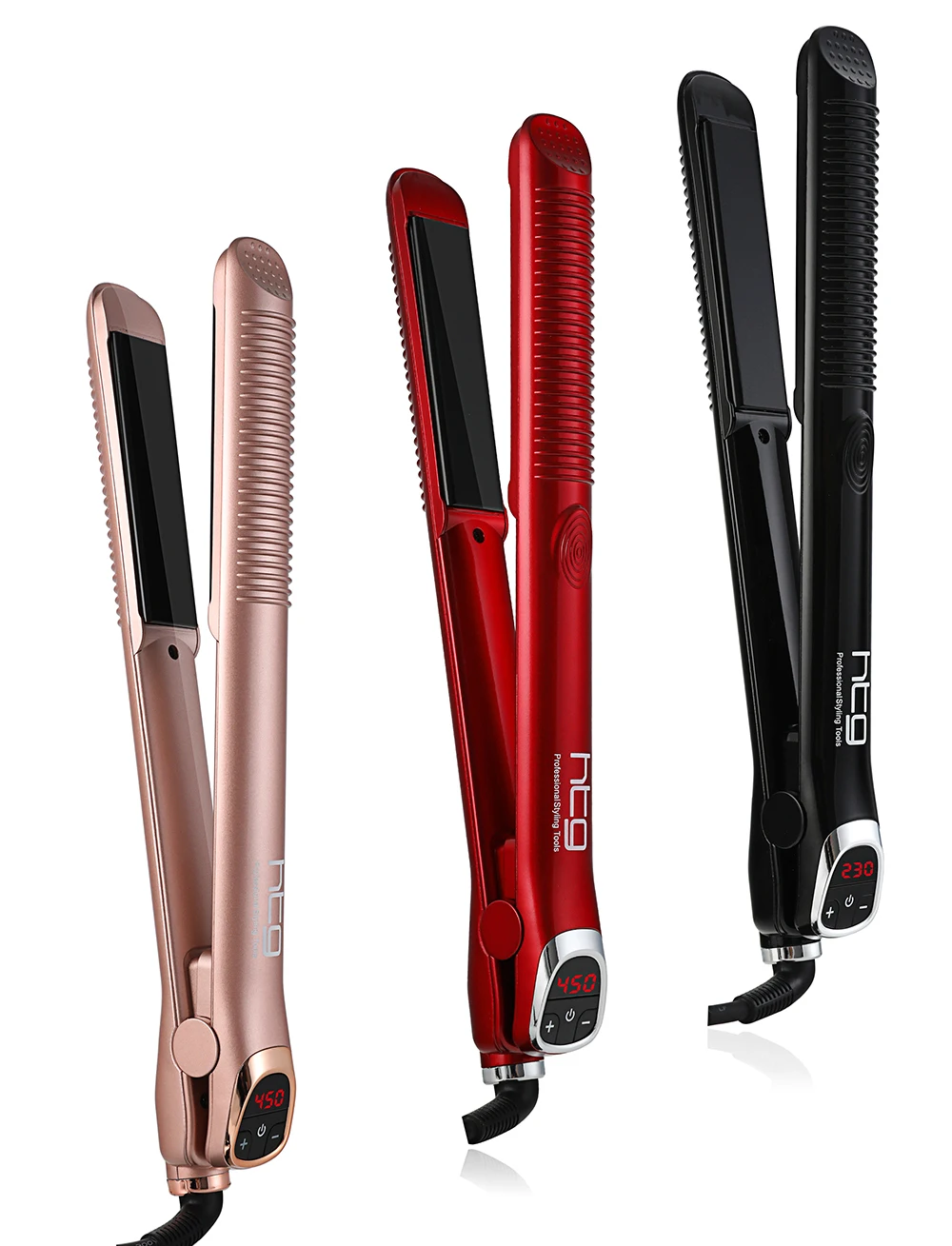 Выпрямитель для волос HTG 2 в 1 + щипцы завивки Электрический многофункциональный