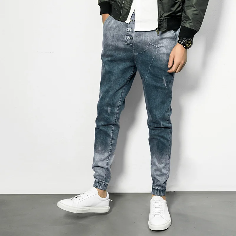 Модные мужские джинсы 2018 облегающие большого размера|Мужские джинсы| |