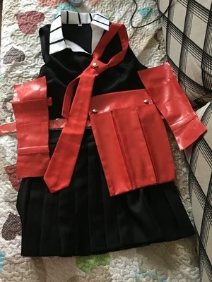 Костюм для косплея аниме Akame Ga Kill цельный костюм с красной перчаткой и поясом