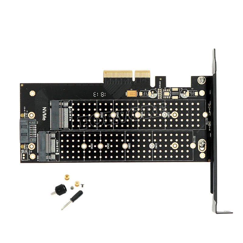 M.2 NVMe SSD NGFF для PCIE X4 адаптер карты M ключ + B двойной интерфейс | Компьютеры и офис