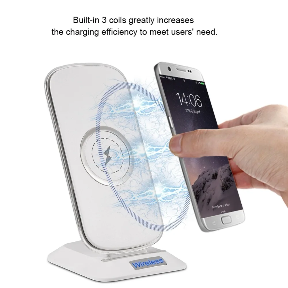SOONHUA 10W Qi Wireless Charger Stand For iPhone X XS Max 8 Plus Mobile Phone Fast Charging Holder Samsung S9 S8 | Электроника