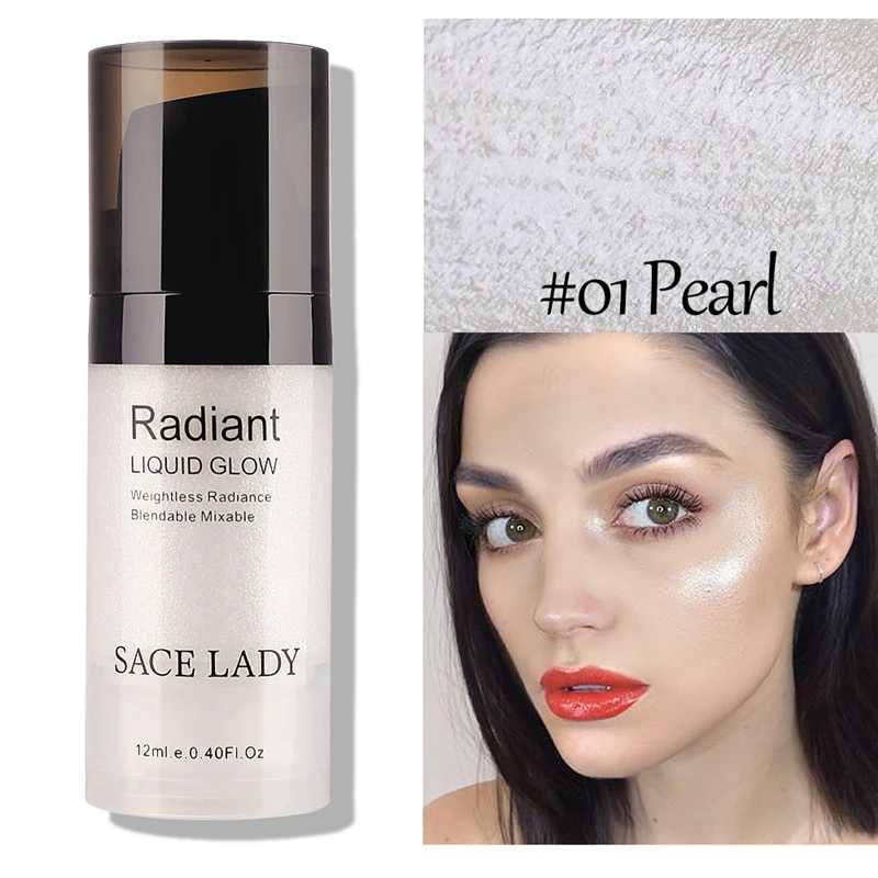 Sace Lady крем с мерцающим эффектом Сияющий макияж хайлайтер Крем для осветления лица макияж Жидкая Основа светящийся набор брендовый косметический