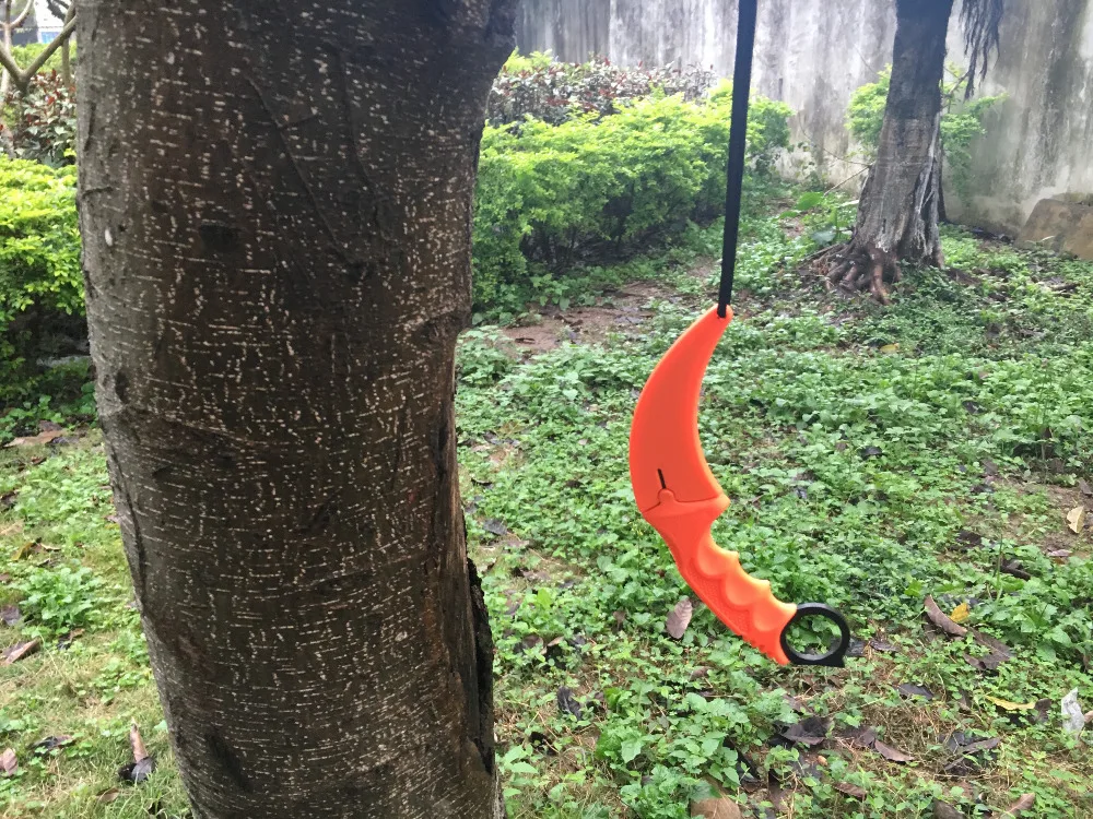 Нож-коготь CS GO нож для шеи с ножнами игровой нож-коготь тигровым зубом оранжевая