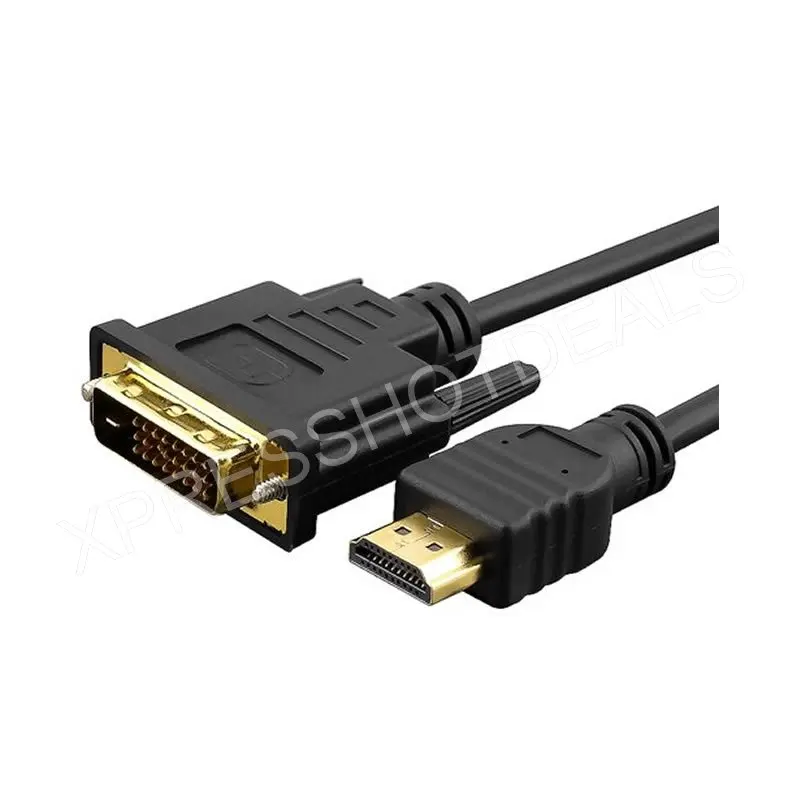 Кабель 6 футов Gold 24 + 1 DVI D Мужской к HDMI 8 м|hdmi to dvi-d|dvi-d cabledvi-d dvi-d |
