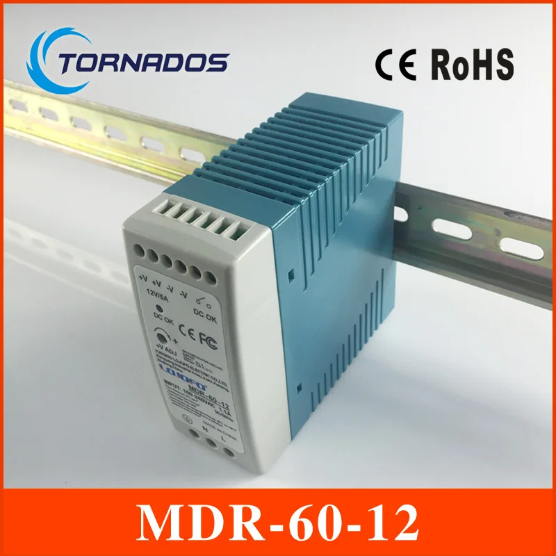 MDR 60 12 промышленный din рейку мини импульсный источник питания для светодиодного