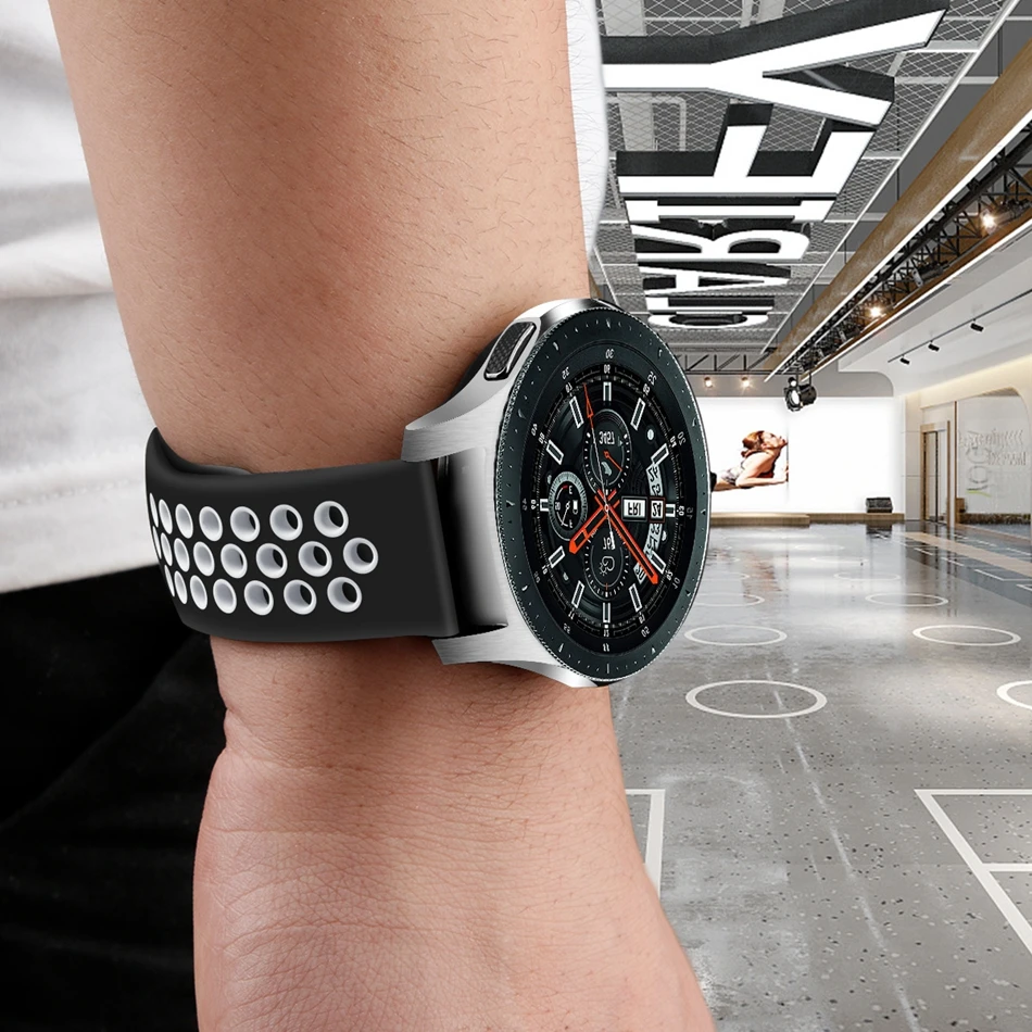 Ремешок Браслет кремния для Glaxary часы 46 мм замена группы 2018 Sumsung Smartwatch Amazfit Stratos