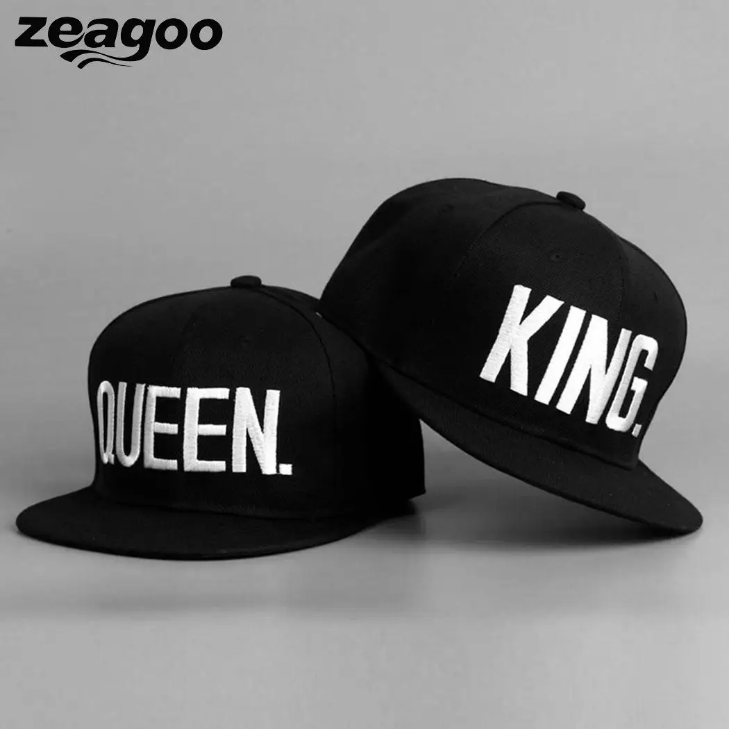 Zeagoo KING QUEEN бейсболки с вышивкой Lover для мужчин и женщин бейсболка чёрная хип-хоп