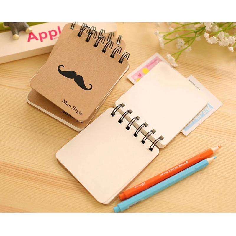 Портативный блокнот креативный с изображением бороды из мультфильма ноутбук