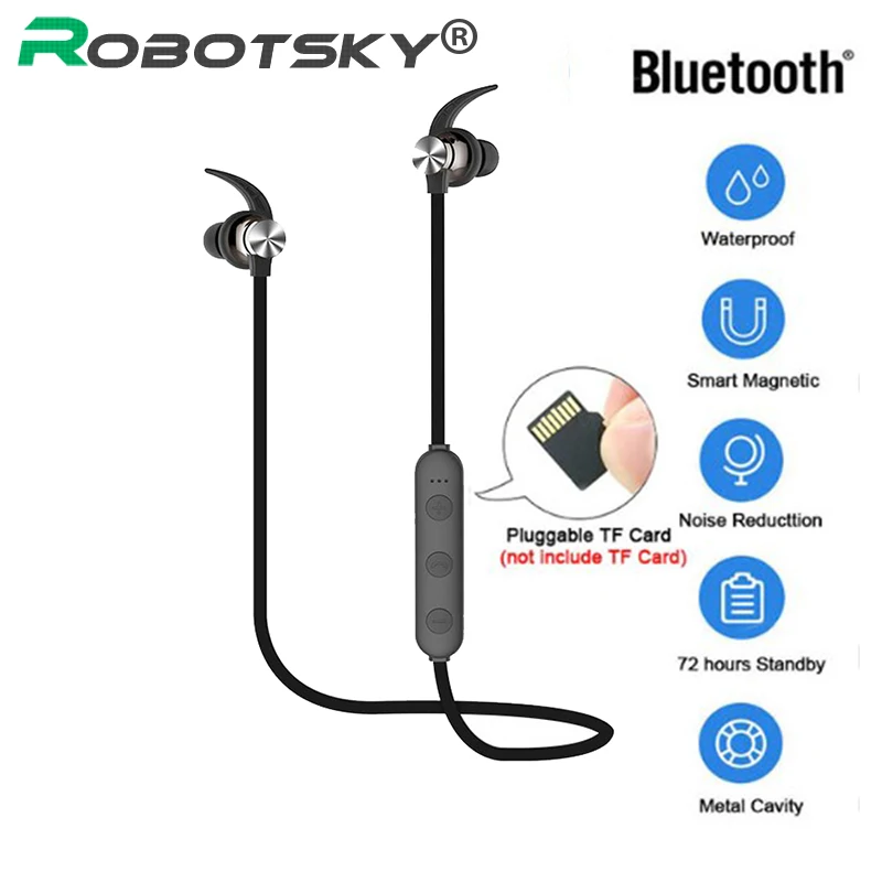 Беспроводные наушники XT22 Bluetooth 4 2 магнитная гарнитура 3D стерео бас
