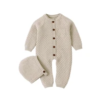 baby rompers clothes autumn casual newborn infantil girls bebes outfits solid knitted childrens overalls long sleeve sweaters