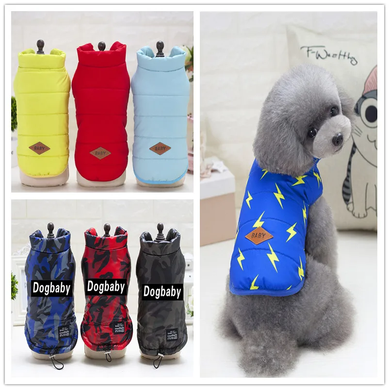 

dog winter vest pet dogs cotton vests winter clothes warm coat 2018 new style F69