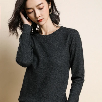 Autumn Women Sweaters 2019 Casual Fashion O-neck Simple Pullovers Korean Female Loose Cashmere Tops Clothes Winter Plus Szie 3XL | Женская