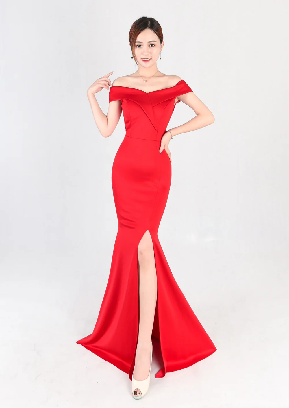 Sexy Deep dresses woman party night 2020 Backless Off Shoulder Split mermaid prom dress Evening Gown Party Dress | Свадьбы и