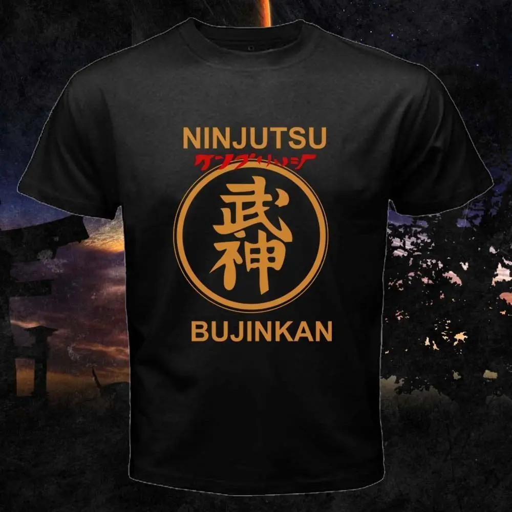 Летняя мужская футболка из 100% хлопка Ninjutsu Ninja Bujinkan классная Harajuku уличная