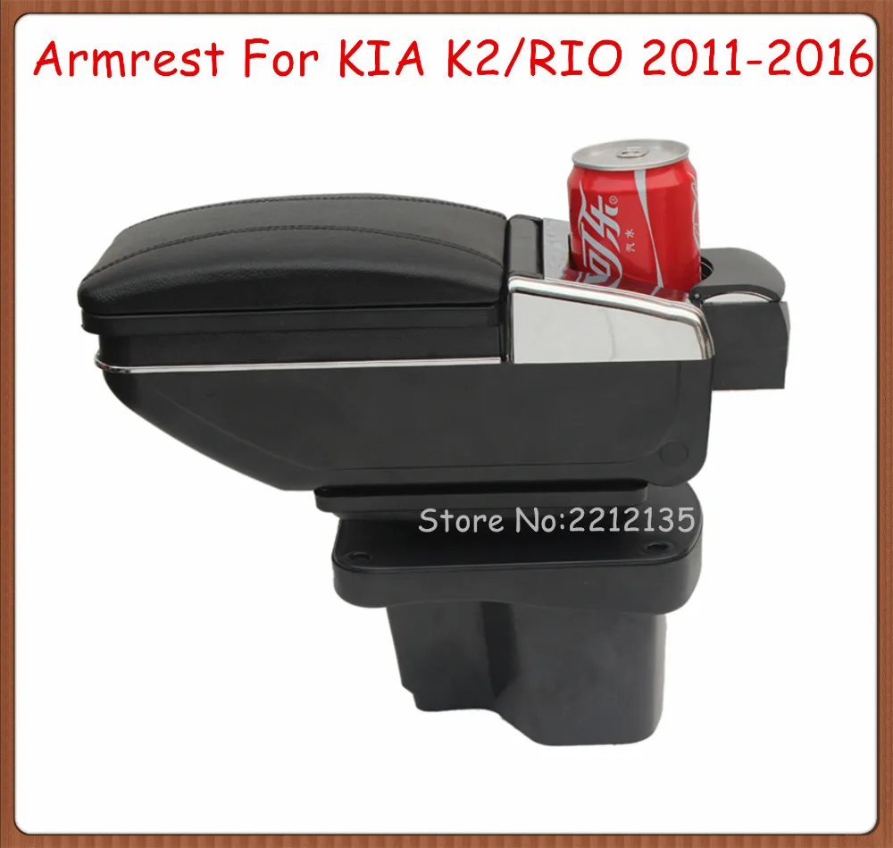 

ROTATABLE Car Console Box For KIA K2 RIO 2011-2016,Car Center Arm Rest With Cup Holder And Ashtray,Car Accessories Auto Parts