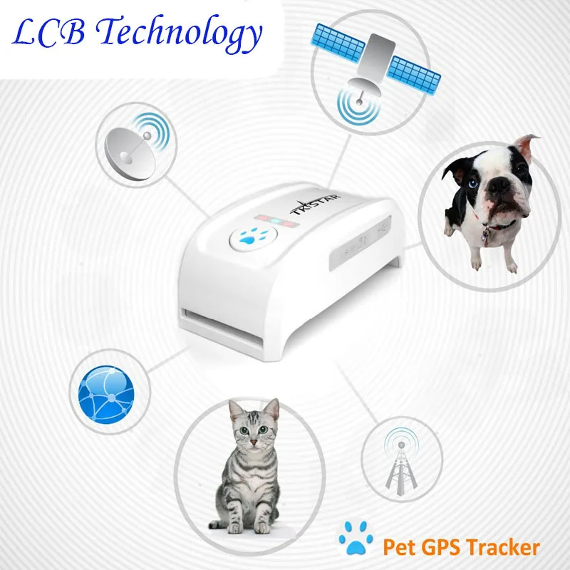 GPS трекер TKSTAR для домашних животных ожерелье с GSM GPRS TK909 в режиме реального времени