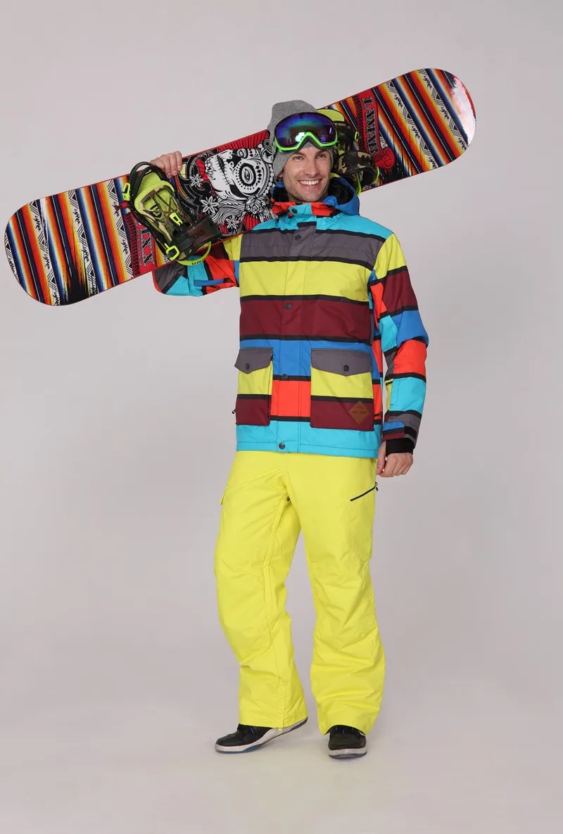 Новый Мужчины Лыжная Куртка Ветрозащитный Теплое Пальто Мужской Открытый