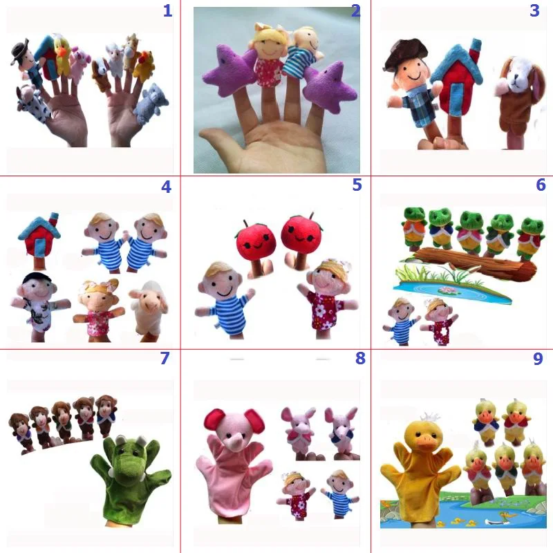 Разнообразие дополнительно детские развивающие игрушки Finger кукольный плюшевые