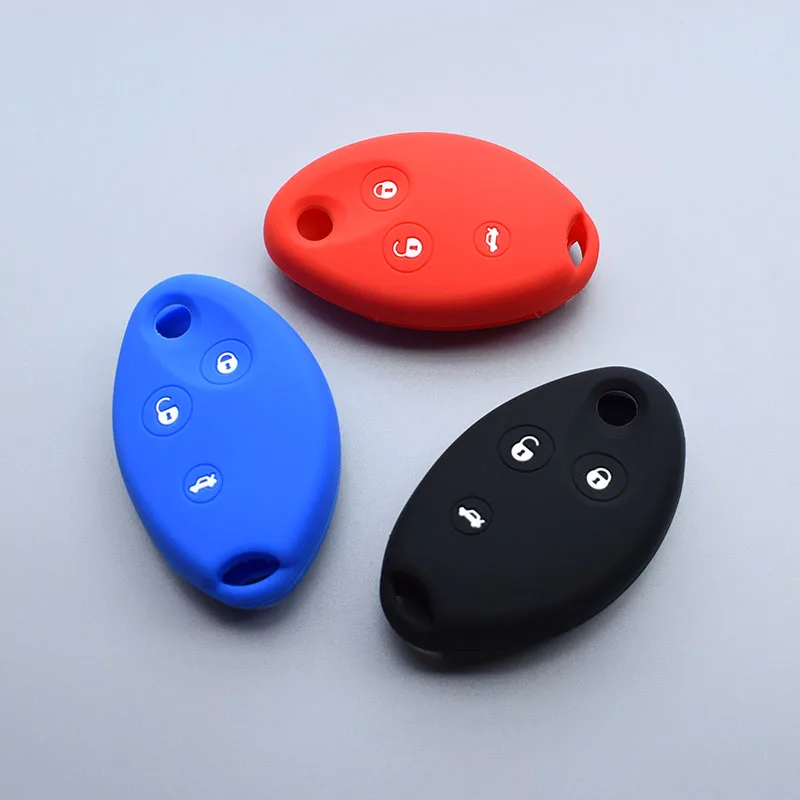 

Silicone car key case cover fob skin set For Citroen Xsara Picasso C8 C5 Berlingo 3 button Remote key rubber protect shell