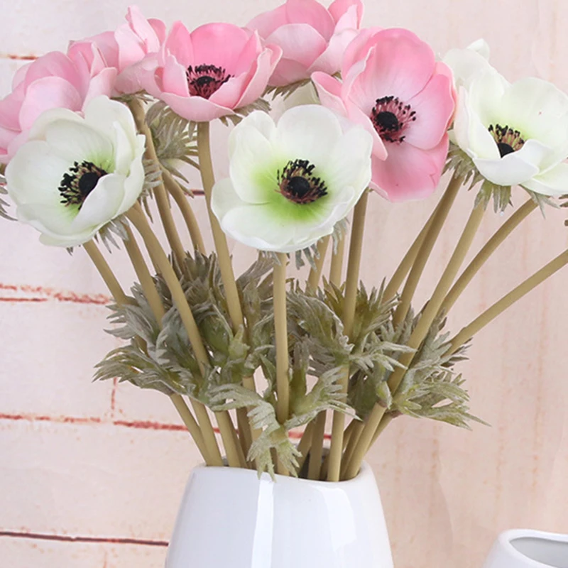 Искусственные цветы Anemone шелковые Флорес искусственные для настоящего