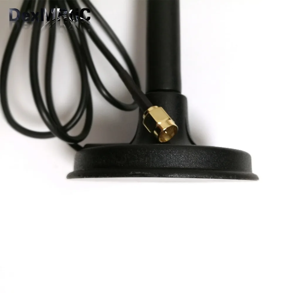1PC DexMRtiC LTE 4Ghz Antenna 6dbi Magnetic Bse With 1.2 Meters Extension Cable SMA Male Connector | Обустройство дома