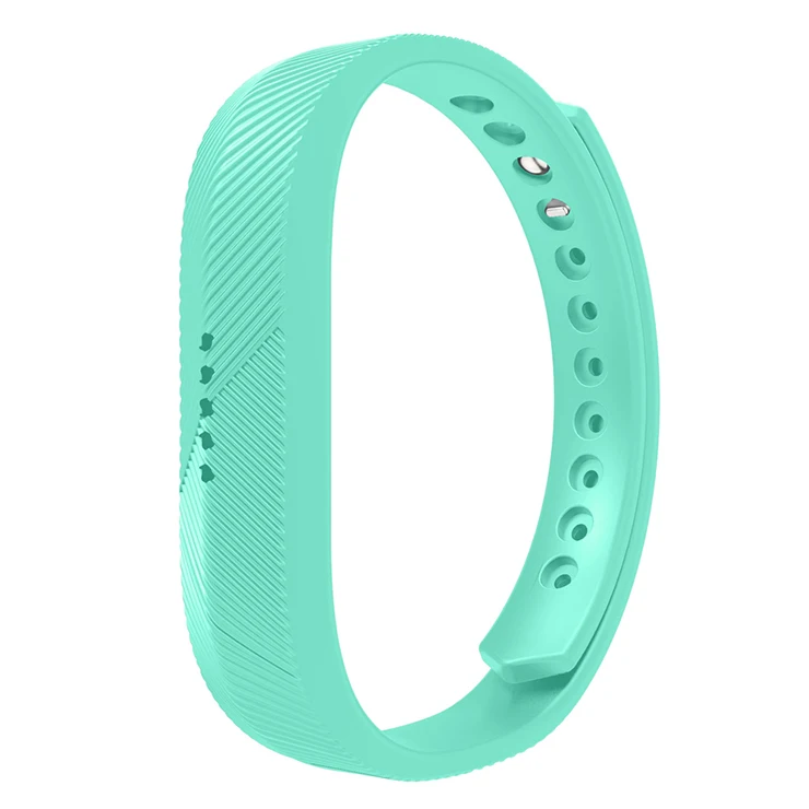Mint green Мягкий силиконовый ремешок на запястье для Fitbit Flex 2 спортивный умный Браслет сменный Браслет S трекер активности аксессуары - Цвет: Mint green