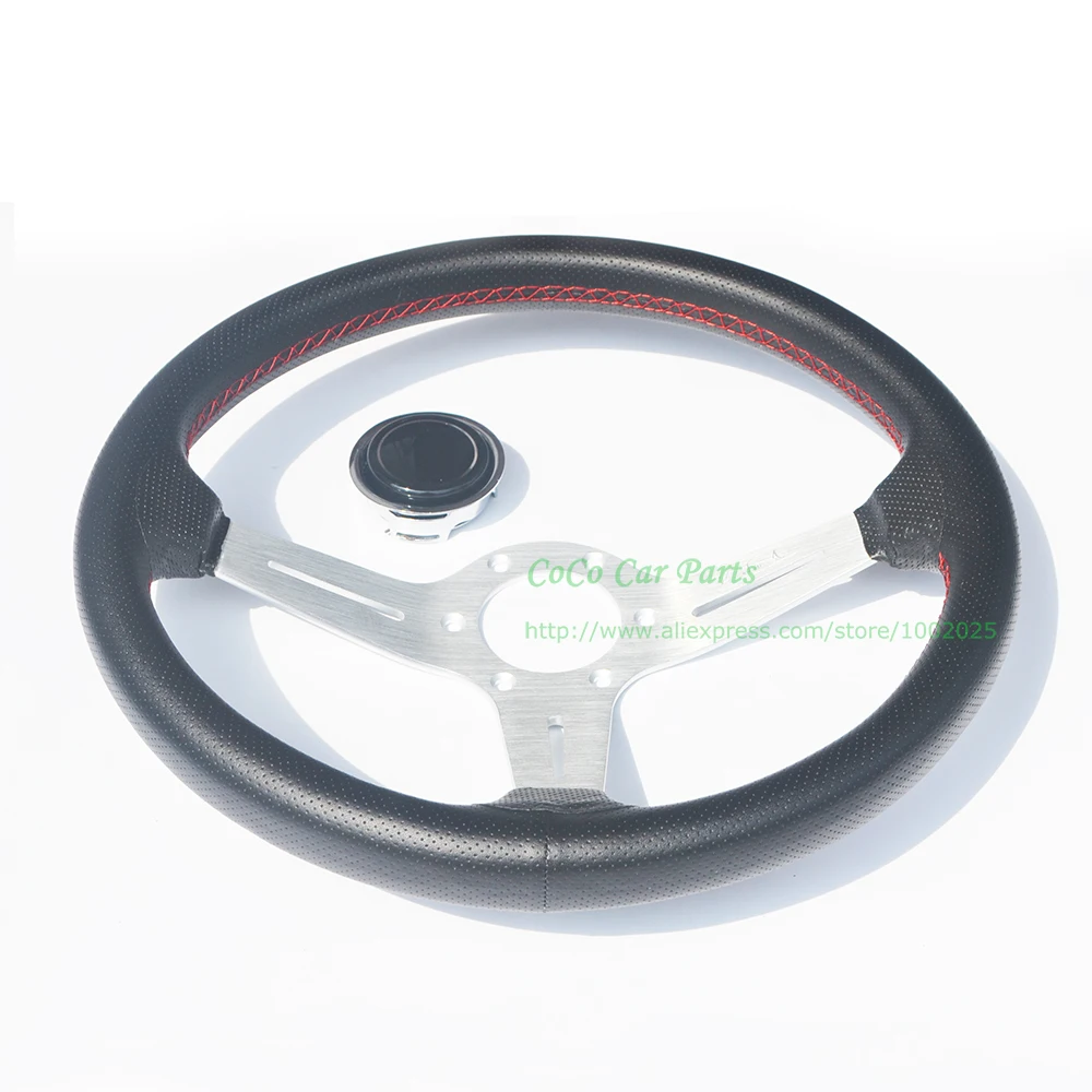 Высококачественное Автомобильное рулевое колесо с серебряными спицами