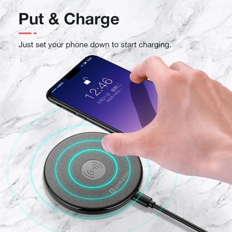 SANLEPUS Qi Wireless Charger Charging Induction USB for Apple iPhone 8 Plus/ X Samsung Galaxy S8/S8 Plus Note | Мобильные телефоны