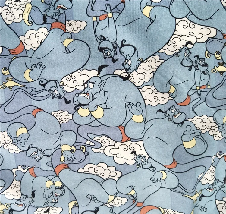 Хлопок Aladdina Genie DIY ткань занавеска Подушка ширина 140 см швейная домашняя